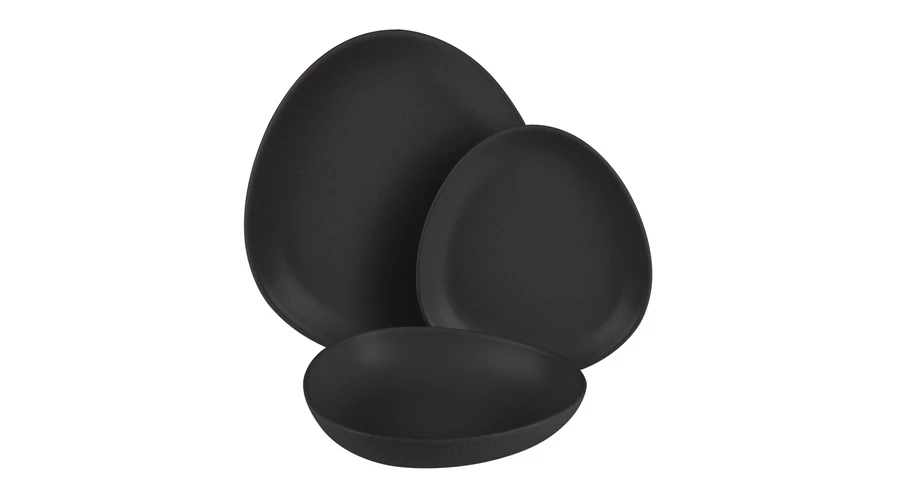 Berlinger Haus Matte Black Collection 18 r�szes matt k�ed�ny �tk�szlet, ov�lis